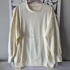 NWOT - Lavender J Oversized Lightweight Sweatshirt